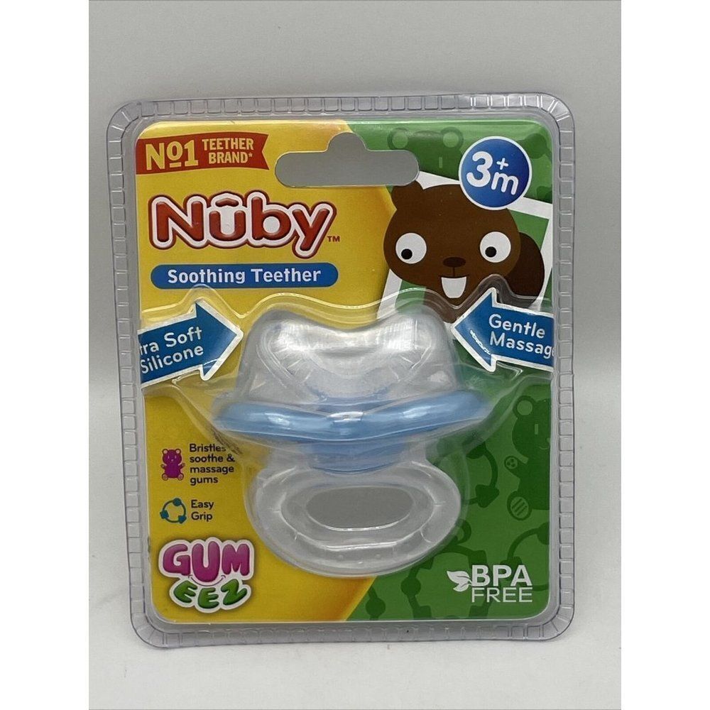 Nuby Soothing Teether Extra Soft Silicone NEW